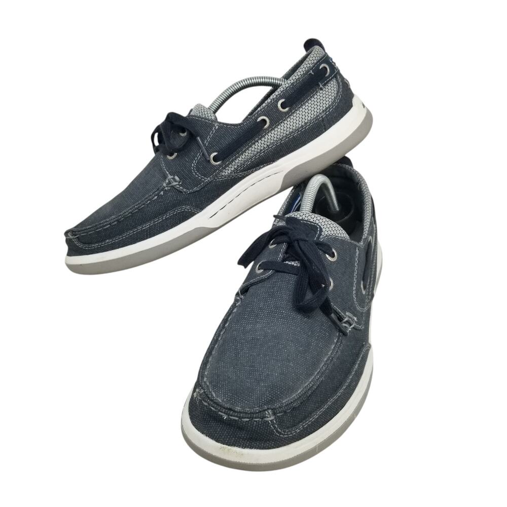 Margaritaville Loafers Mens Sz 11 Harpoon Lace Blue Gray Casual Beach Resortwear